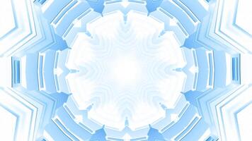 Circular tunnel with changing shape in floral. Motion. Rings and layers of moving tunnel transforming into other shapes. Tunnel transforms into various patterns in motion video