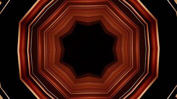 Abstract futuristic tunnel background. Motion. Star shaped hypnotic geometry tunnel. video