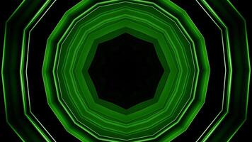Abstract kaleidoscope motion background. Motion. Flying inside dark tunnel with changing shapes. video