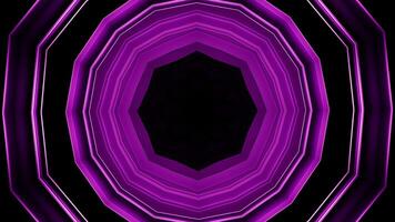 Abstract kaleidoscope motion background. Motion. Flying inside dark tunnel with changing shapes. video