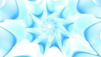 abstract bloemen zacht fractal patroon. beweging. ster vormig elementen met hypnotiserend effect. video