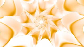 abstract bloemen zacht fractal patroon. beweging. ster vormig elementen met hypnotiserend effect. video