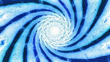 Spiral 3d background with fractal elements. Motion. Beautiful mandala spiral. video