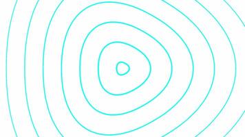 Oval or circular concentric narrowing to one point. Design. Display with play icons. video