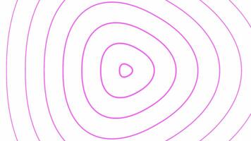 Oval or circular concentric narrowing to one point. Design. Display with play icons. video