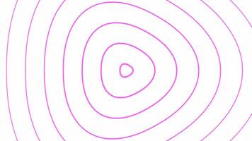 Oval or circular concentric narrowing to one point. Design. Display with play icons. video