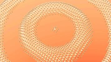 Background of pulsating audio wave rings. Motion. Concentric rings, dotted 3d waving surface. video