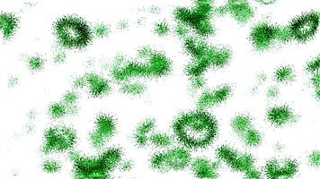 Animation of abstract virus structures floating around. Design. Moving blurred bacteria. video