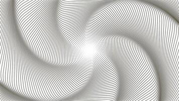 filage spirale avec déformé vagues de étroit lignes. conception. optique illusion avec lumière pépin effet. video