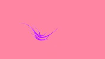 Lines are moving in flight on colored background. Design. Bundle of lines moves randomly on isolated background. Living bundle of lines moves in space video