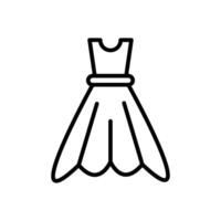 Dress Line Icon Design vector