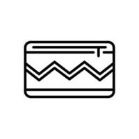 Pencil Case Line Icon Design vector