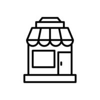 Store Line Icon Design vector