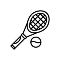 Tennis Line Icon Design vector
