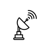 Satellite Dish Line Icon Design vector