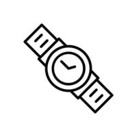reloj de pulsera línea icono diseño vector