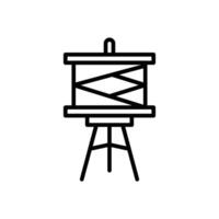 Easel Line Icon Design vector