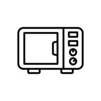 Microwave Line Icon Design vector