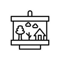 Canvas Line Icon Design vector