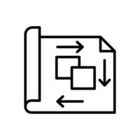 Project Line Icon Design vector