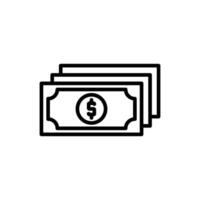 Currency Line Icon Design vector