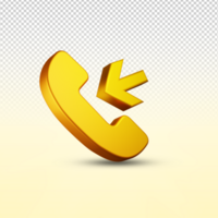 Telefon 3d Symbol psd