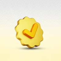 hecho 3d icono psd