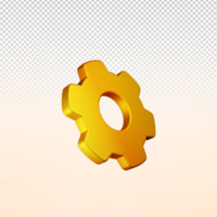 Setting 3d icon psd