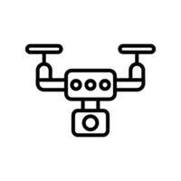 Drone Line Icon Design vector