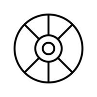 Compact disk Line Icon Design vector