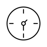 Clock Line Icon Design vector