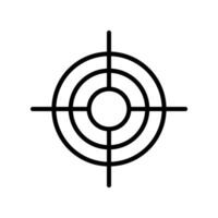 Scope Line Icon Design vector