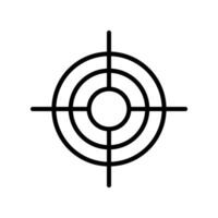 Scope Line Icon Design vector