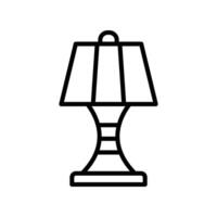 Lamp Line Icon Design vector