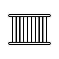 Jail Line Icon Design vector