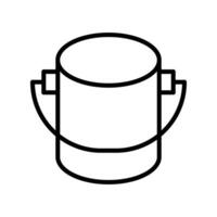 Paint Can Line Icon Design vector