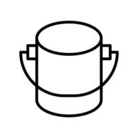 Paint Can Line Icon Design vector