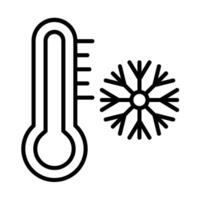 Freezing Line Icon Design vector