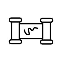 Scroll Line Icon Design vector