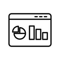 Dashboard Icon Line Icon Design vector