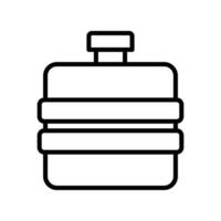 Flask Line Icon Design vector