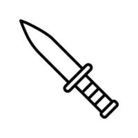 Knife Line Icon Design vector