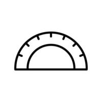 Protractor Line Icon Design vector