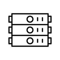 Server Icon Line Icon Design vector