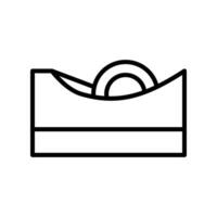 Tape Dispenser Line Icon Design vector