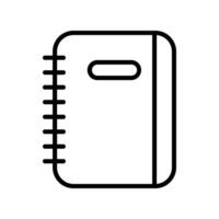 Notepad Line Icon Design vector