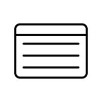 Index Cards Line Icon Design vector