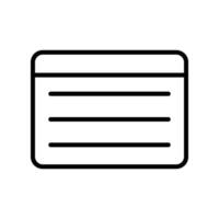 Index Cards Line Icon Design vector