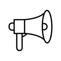 Megaphone Line Icon Design vector