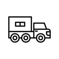 Truck Line Icon Design vector